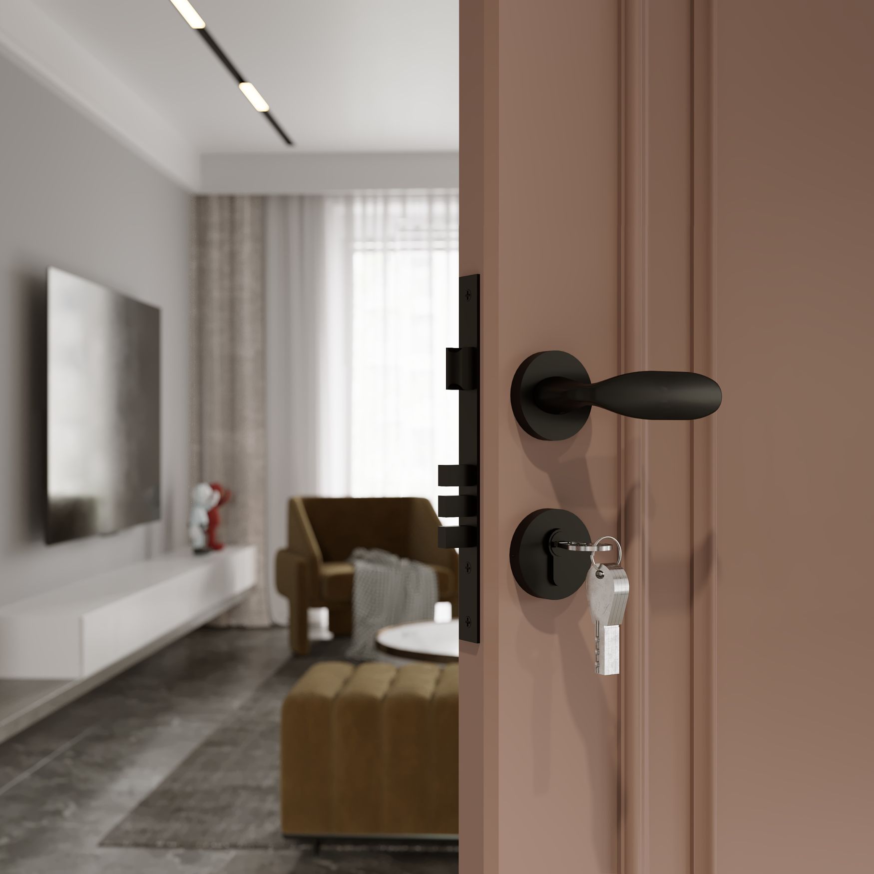 brass mortise handle | brass door handles | mortise handle design | flybird hardware