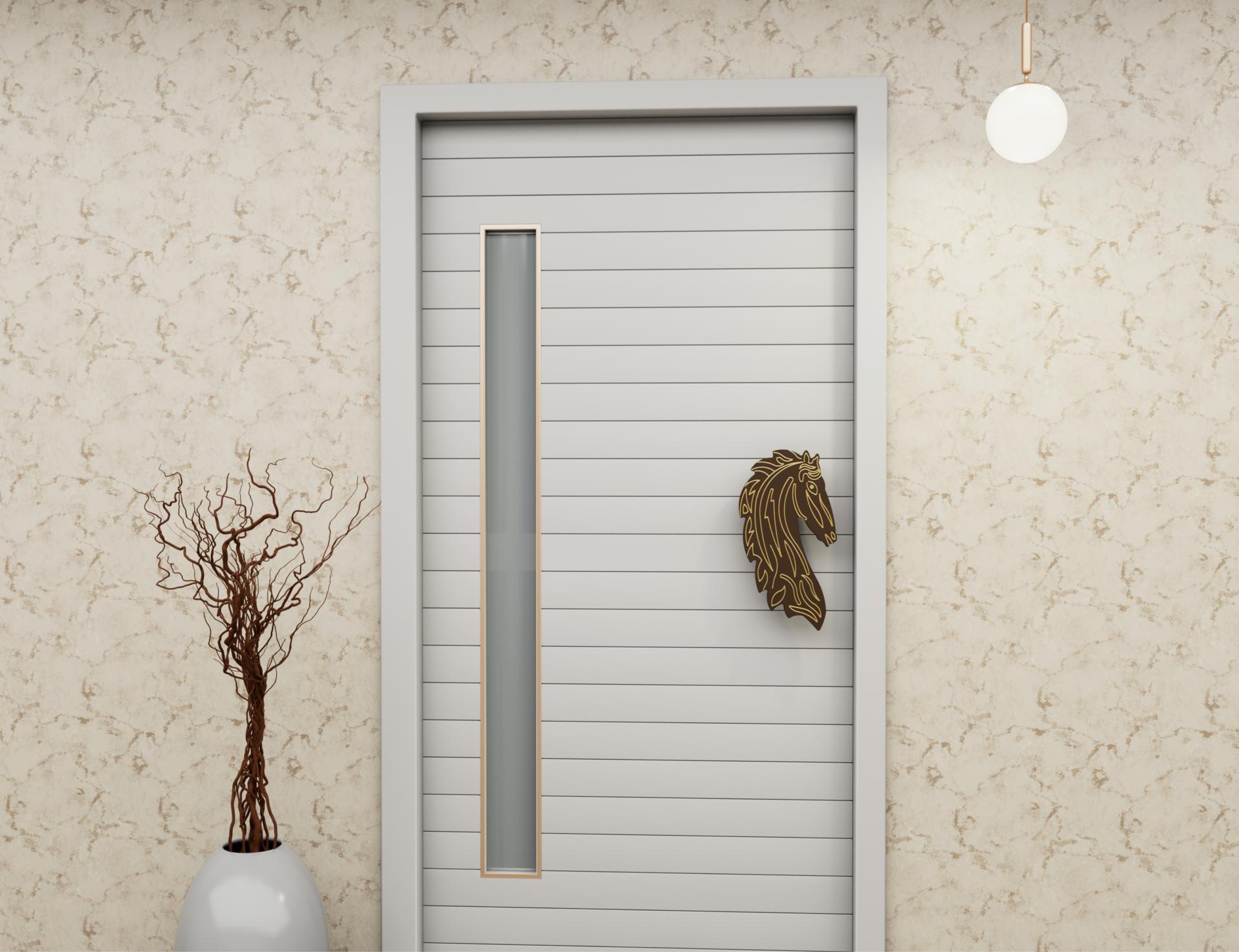 Flybird Interior Main Door Handle - Horse