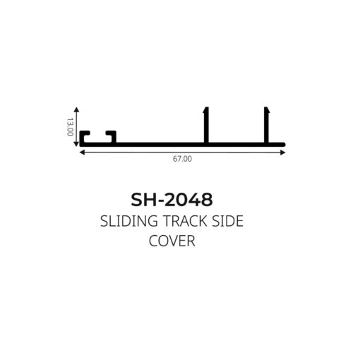 Flybird Interior Aluminium Profile SLIDING TRACK SIDE SH-2048