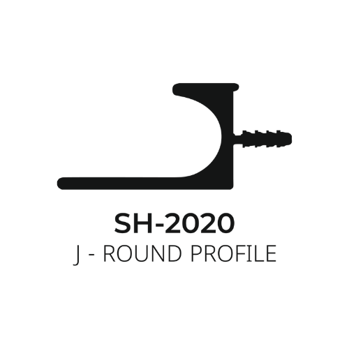 Flybird Interior Aluminium Profile J - Round Profile SH-2020