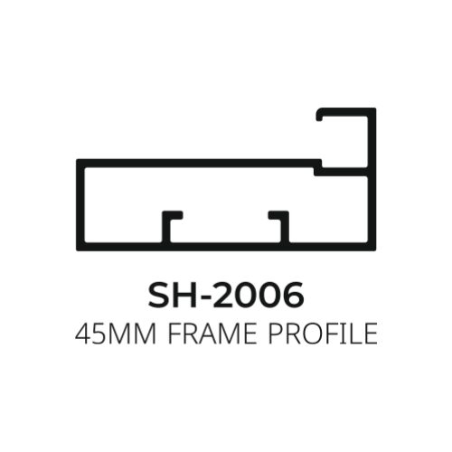 Flybird Interior Aluminium Profile 45MM Frame Profile SH-2006
