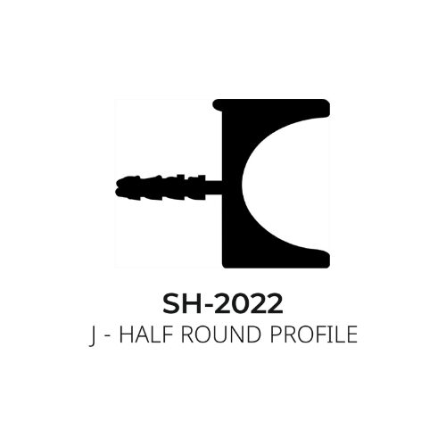 Flybird Interior Aluminium Profile J - Half Round Profile SH-2022
